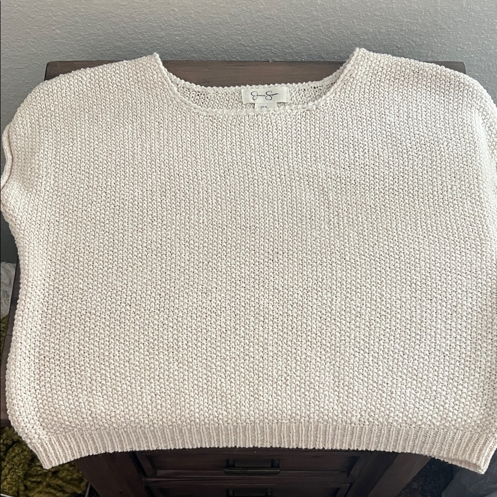 Jessica Simpson Cream Crewneck Sweater
